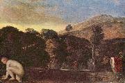 Landschaft mit badender Nymphe Adam  Elsheimer